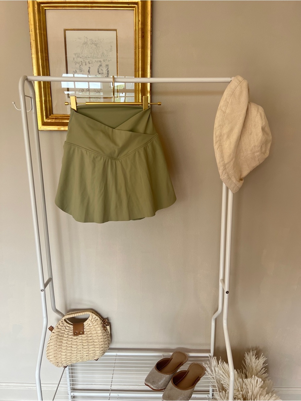 XS Olive Green Activewear Top